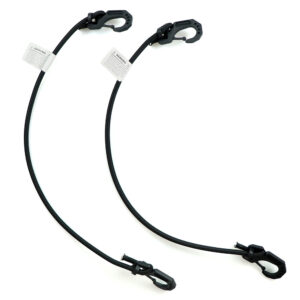 Use bungee cords to attach the Zookeeper Pet Barrier