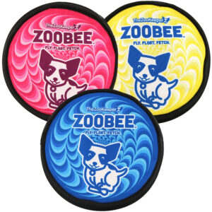 ZooBee Flying Disc Dog Toy. Fly. Float. Fetch.